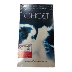 Ghost (NEW SEALED VHS, 1993) McDonald's Watermark Hype Sticker Swayze Moore